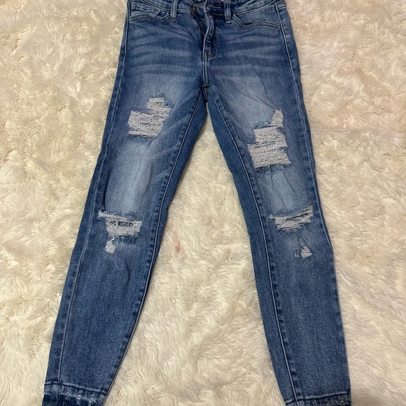 KanCan Denim - KanCan Blue Distressed Skinny Jeans